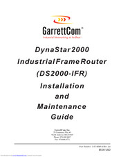 GarrettCom DynaStar DS2000-IFR Installation And Maintenance Manual