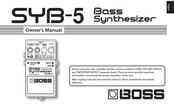 Boss SYB-5 Owner's Manual