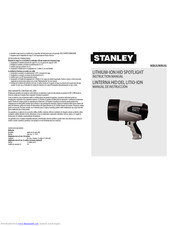 Stanley HIDLISL Instruction Manual