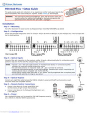 Extron electronics FOX DA8 Plus Setup Manual