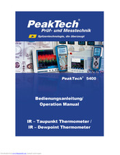 Peaktech 5400 Operation Manual