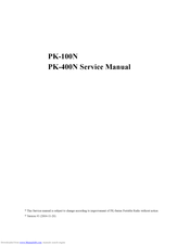 UNIMO Technology PK-100N Service Manual