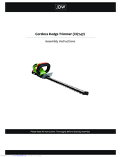 JDW EQ747 Assembly Instructions Manual