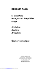 REDGUM Audio Aquilina Owner's Manual