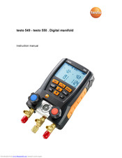 TESTO 549 Instruction Manual