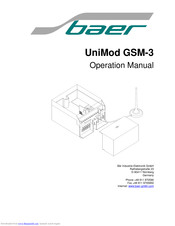 Baer UniMod GSM-3 Operation Manual