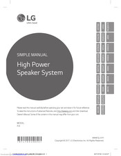 LG FJ5 Simple Manual