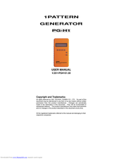 C&C TECHNIC TAIWAN CO., LTD. PG-H1 User Manual