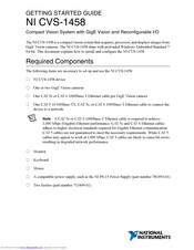 National Instruments NI CVS-1458 Getting Started Manual
