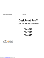 TeleAdapt DeskPoint Pro TA-7950 User And Installation Manual