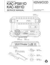 Kenwood KAC-X811D Service Manual
