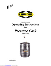 Speidel 47014 Operating Instructions Manual
