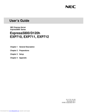 NEC Express5800/D120h User Manual