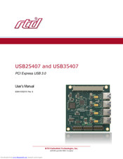 rtd USB35407 User Manual