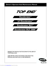 Invacare Top End Excelerator Owner's Operator And Maintenance Manual