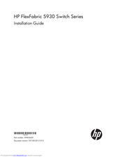 HP FlexFabric 5930-32QSFP+ Installation Manual