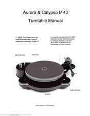 Origin live Calypso MK3 Manual