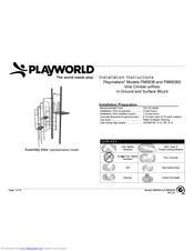 Playworld Systems Playmakers PM6838 Installation Instructions Manual