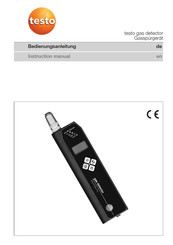TESTO Gas detector Instruction Manual