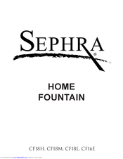 Sephra CF16E Manual