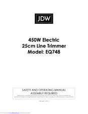 JDW EQ748 Operating Manual