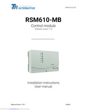 Technische Alternative RSM610-MB Installation Instructions And User Manual