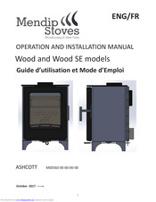 Mendip Stoves ASHCOTT Wood SE Operation And Installation Manual