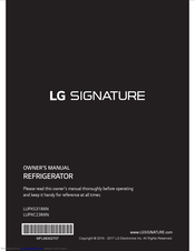 LG SIGNATURE LUPXS3186N Owner's Manual