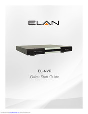 Elan EL-NVR Quick Start Manual