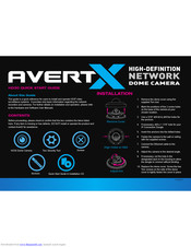 avertX HD30 High Definition Network Dome Camera Quick Start Manual