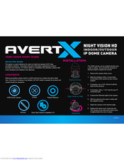 avertX HD80 Quick Start Manual