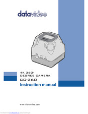 Datavideo CC-360 Instruction Manual