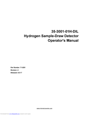 RKI Instruments 35-3001-01H-DIL Operator's Manual
