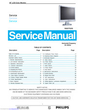 Philips 150S7FS/00 Service Manual