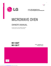 LG MV-1560T Owner's Manual