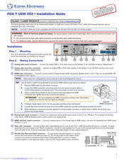 Extron electronics FOX T USW 203 Installation Manual