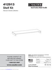 Sauder 412913 Instruction Booklet