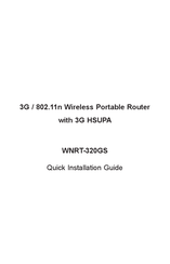 Planet WNRT-320GS Quick Installation Manual