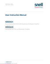 Snell IQSDA33 User Instruction Manual