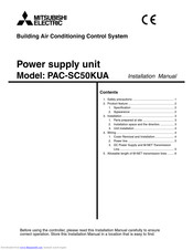 Mitsubishi Electric PAC-SC50KUA Installation Manual