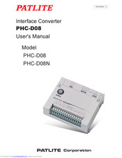 PATLITE PHC-D08 User Manual