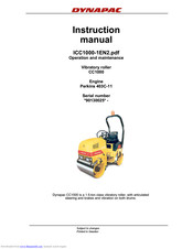 Dynapac CC1000 Instruction Manual