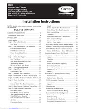 Carrier WeatherExpert 48LC Installation Instructions Manual