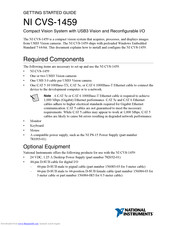 NI CVS-1459 Getting Started Manual