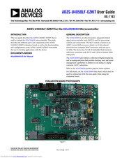 Analog Devices ADZS-U4050LF-EZKIT User Manual