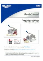 Vollrath 47703 Operator's Manual