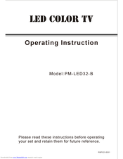 Premax PM-LED32-B Operating	 Instruction
