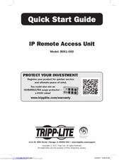 Tripp Lite IP Remote Access Unit Quick Start Manual