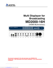 Acetel MD2000-16H User Manual