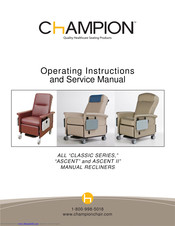 Champion 58 Series Operating Instructions And Service Manual